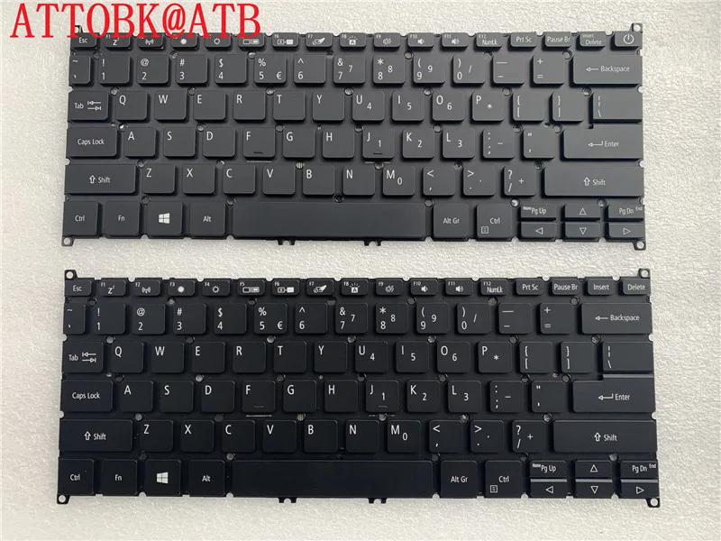 

Английская клавиатура для ноутбука Acer SPIN 5 SP513 51 52 53 SP513-52N NKI1313048, клавиатуры с черной подсветкой