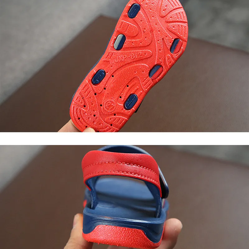 

2021 New Kids Summer Shoes Children Sandals for Boys Casual Student Flat Beach Shoes Kids Outdoor Soft Non-slip Leather Sandals