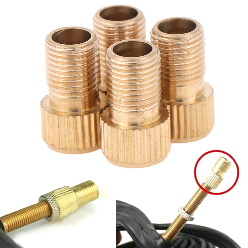 4Pcs/lot Converter Presta to Schrader Tube Pump Tool Bicycle Bike Tire Valve Adapter Cycling Accessories | Спорт и развлечения