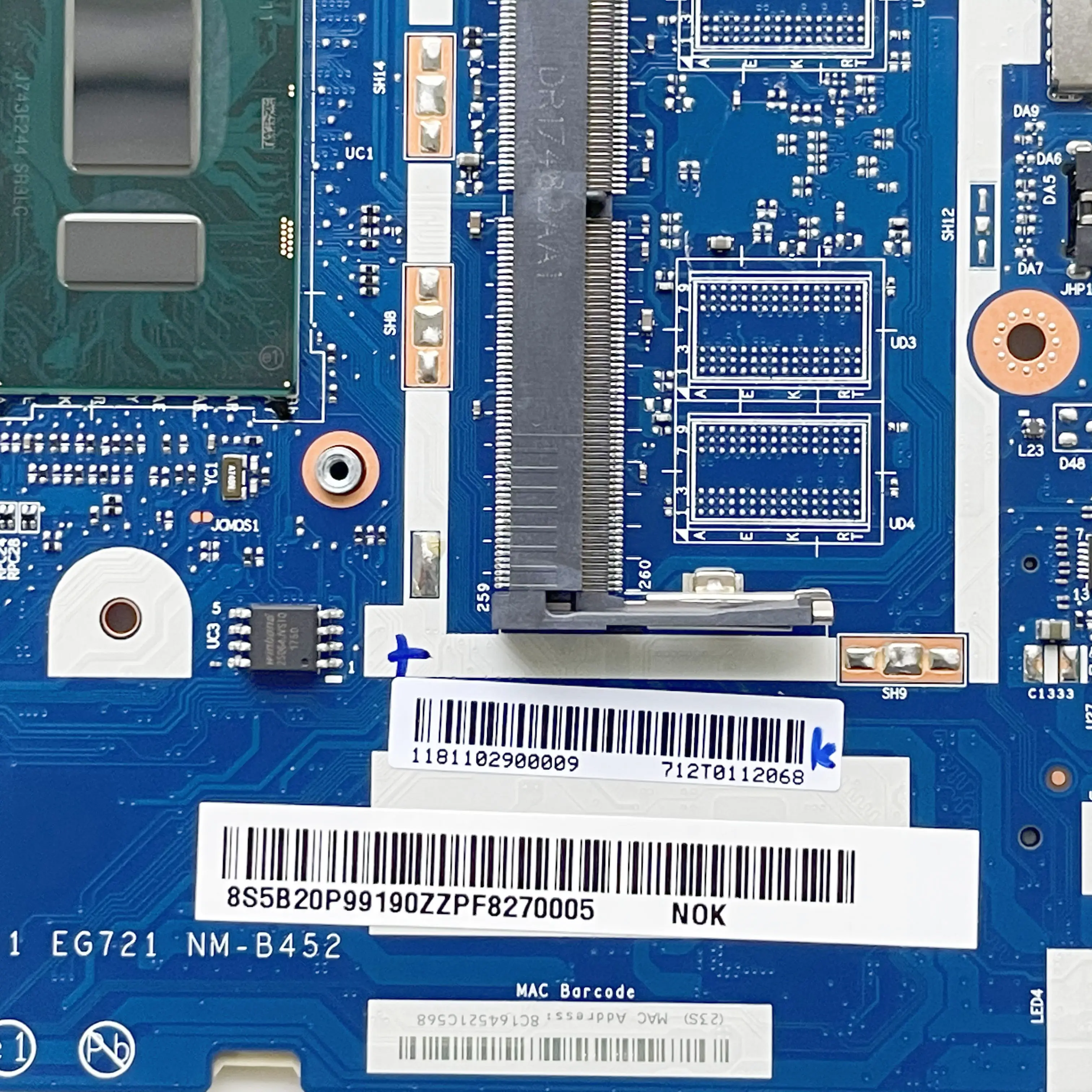 GD оригинал для Lenovo Ideapad 320-15IKB 320-17IKB Материнская плата ноутбука I7-8550U процессор MX150 4