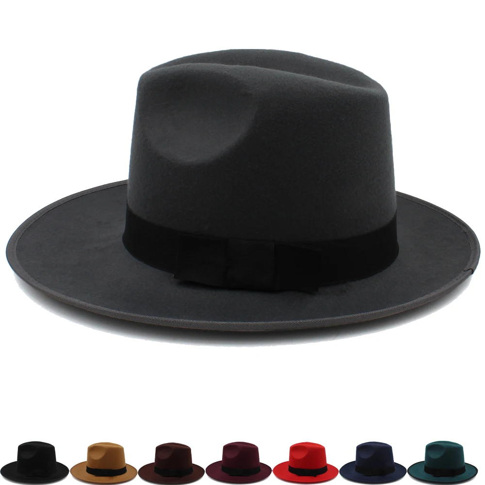 

Men Women Panama Hats Classical Wide Brim Sunhats Fedora Caps Trilby Jazz Outdoor Travel Party Street Style Size US 7 1/4 UK L