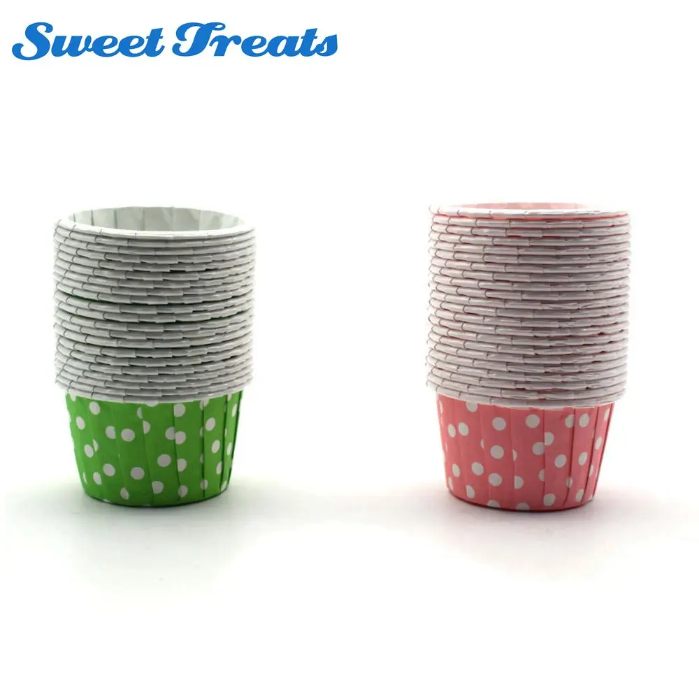 Подметальные машины 21 шт. Ретро Винтажные бумажные чашки в горошек для кексов