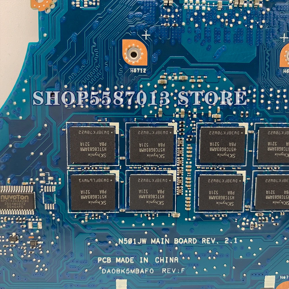Материнская плата N501J для ноутбука ASUS N501JW G501J G501JW UX501J UX501JW G60JW системная 100%