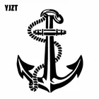 YJZT 12 см * 15,2 см Виниловая переводная картинка с якорем для лодки нежный Швабра для путешествий Красивая Автомобильная наклейка черныйсеребряный цвет
