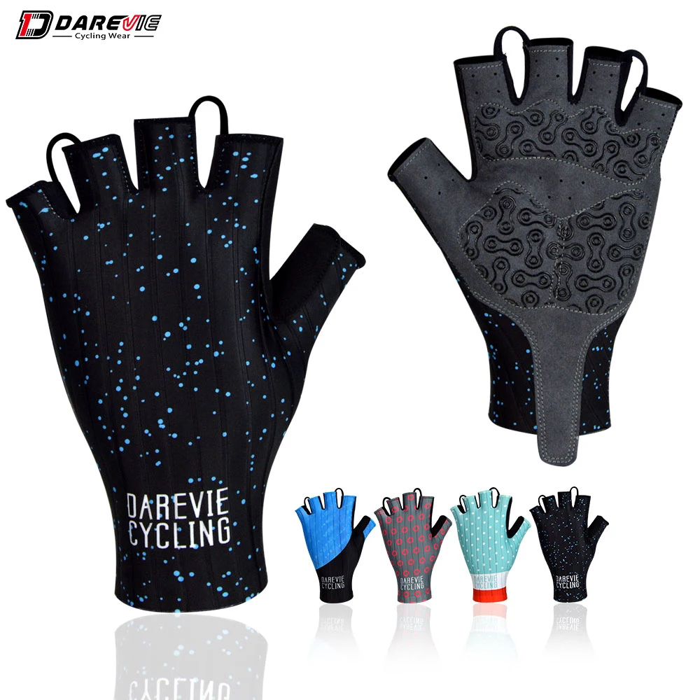 

Велосипедные перчатки DAREVIE Pro светильник мягкие дышащие крутые сухие перчатки с открытыми пальцами противоскользящие противоударные велос...