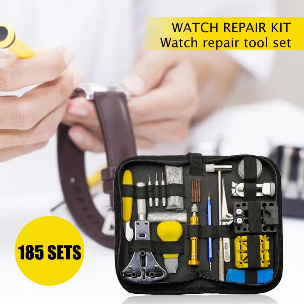 

Watch Repairing Tool Kits Watchmaker Battery Change Tools with Carry Case