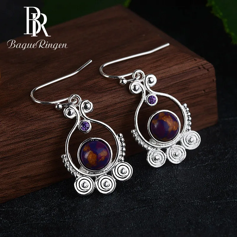 Begua Ringen женские серьги подвески из харуита и серебра 925|Серьги-подвески| |