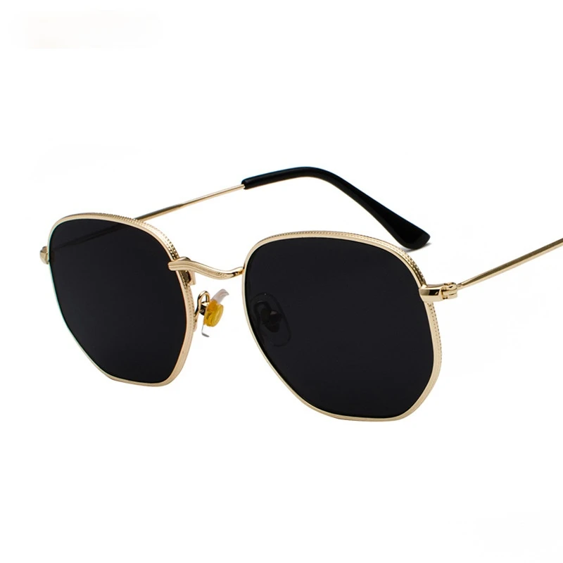 

2020 Vintage Sunglasses Men Square Metal Frame Sunglasses Pilot Mirror Classic Retro Sun Glasses Women Luxury Summer Eyewear