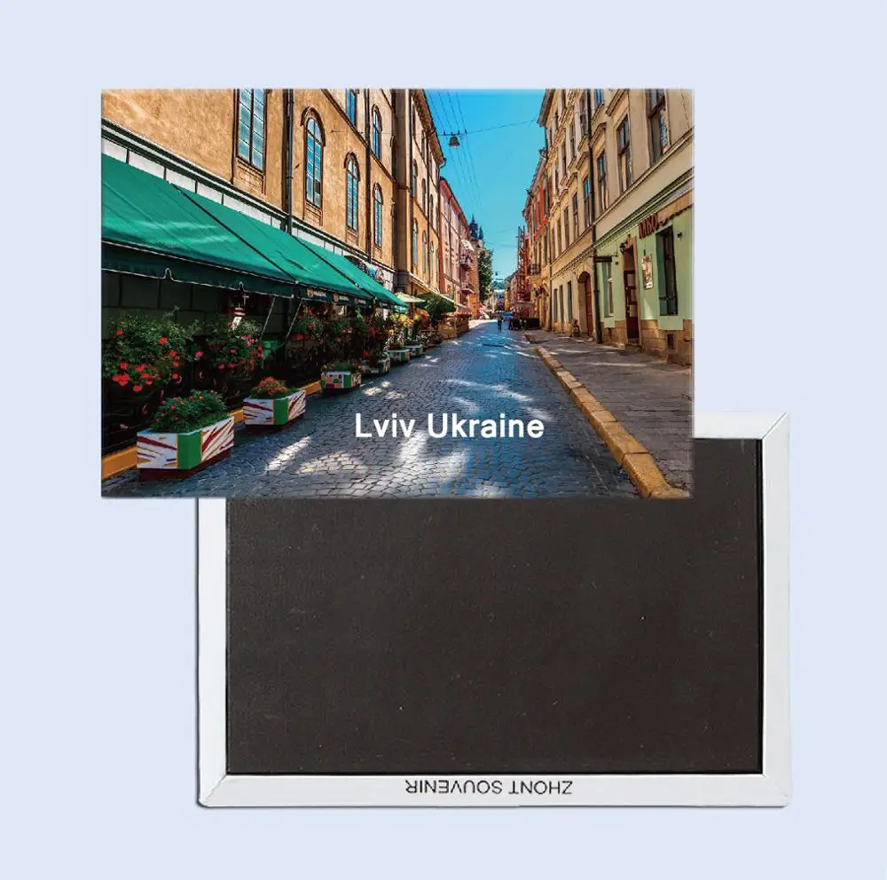 Львов Льва Украина магнит на холодильник 25302 туристические сувениры домашние