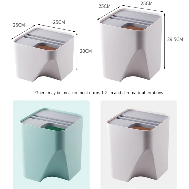 Кухонный мусорный бак Складывающийся сортировочный мусорное ведро для
