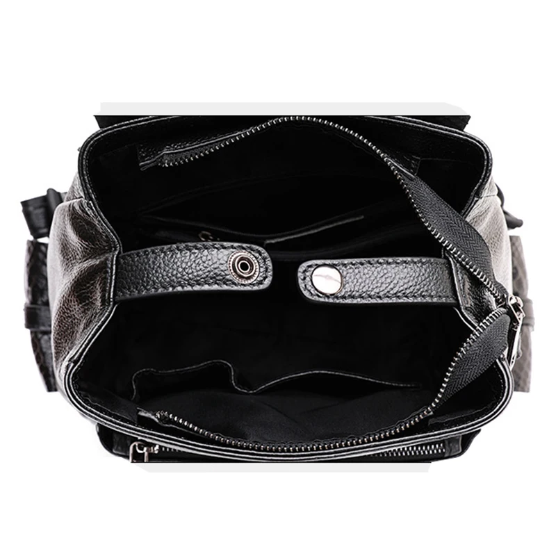 Женский рюкзак из 100% натуральной кожи с узором под крокодила | Багаж и сумки