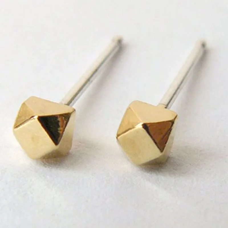 

Hexagonal Hammer Type Geometric Studs Simple Everyday Earrings Boho Studs Earrings