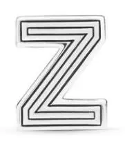 Z 925 пробы Серебряный Круглый Шарм круглый шарик A-Z зажим подходит Оригинальное отражение Шарм браслет ювелирные изделия аксессуары - Цвет: Z