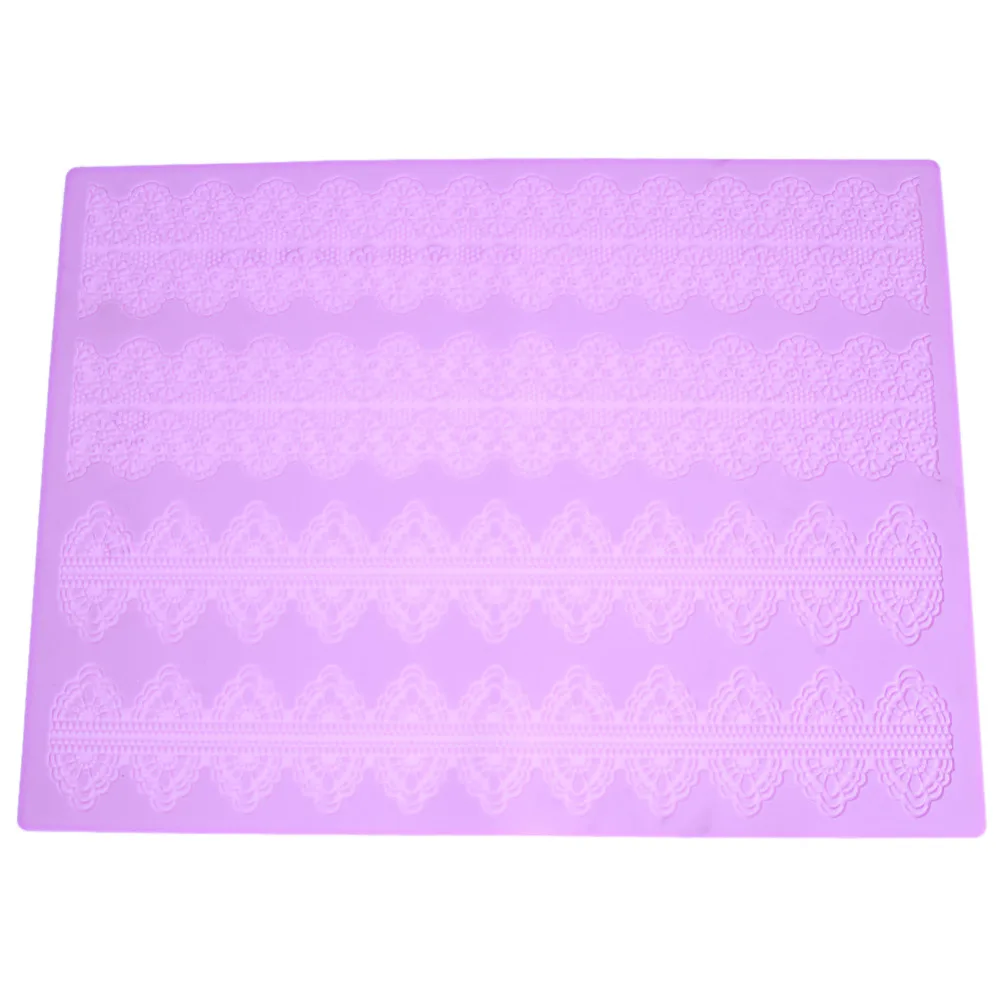 Силиконовая форма большого размера для украшения торта цветов кружева помадки