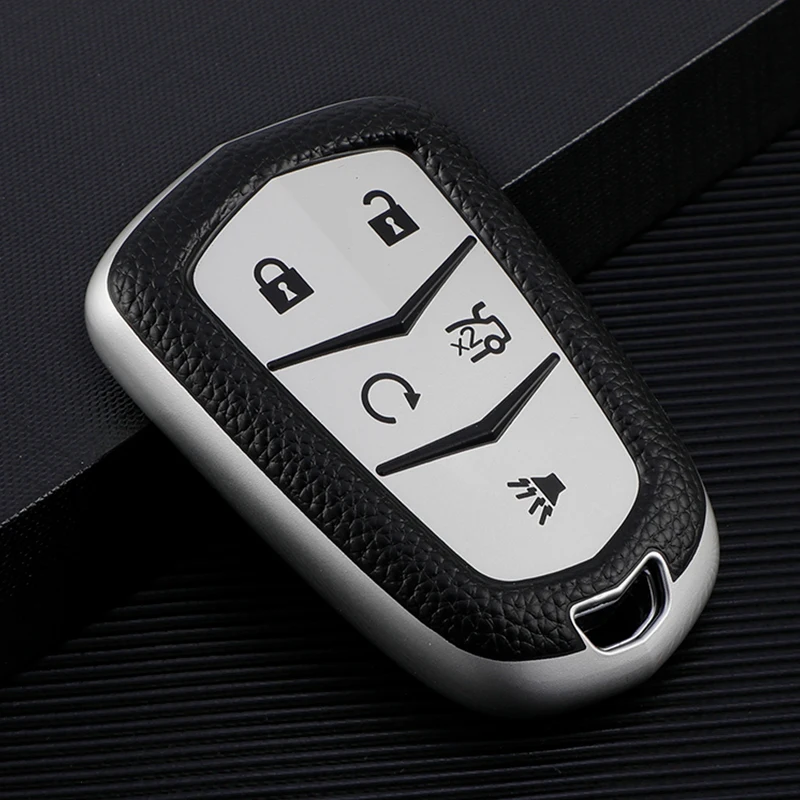 

Car Genuine Key Case Holder Shell For Cadillac ESV Escalade CTS XTS SRX ATS 2015 2016 2017 2018 CT5 XT5 XT6 Accessories Auto