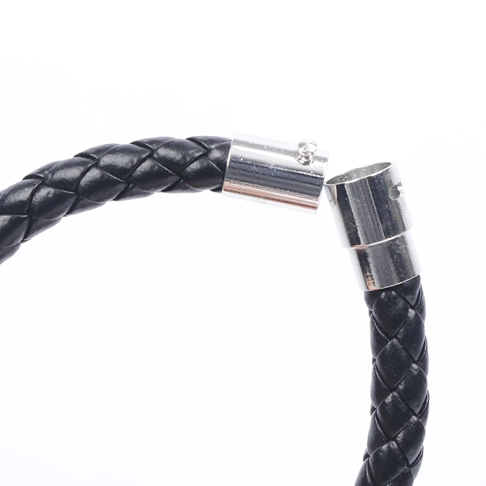 Модный плетеный кожаный браслет ручной работы унисекс для женщин и мужчин со