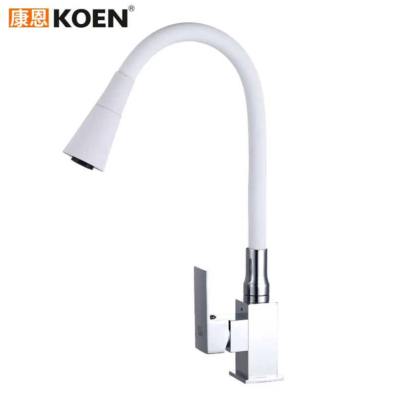 Expert четыре квадратных горячей и холодной смешивания кухонный кран цвет