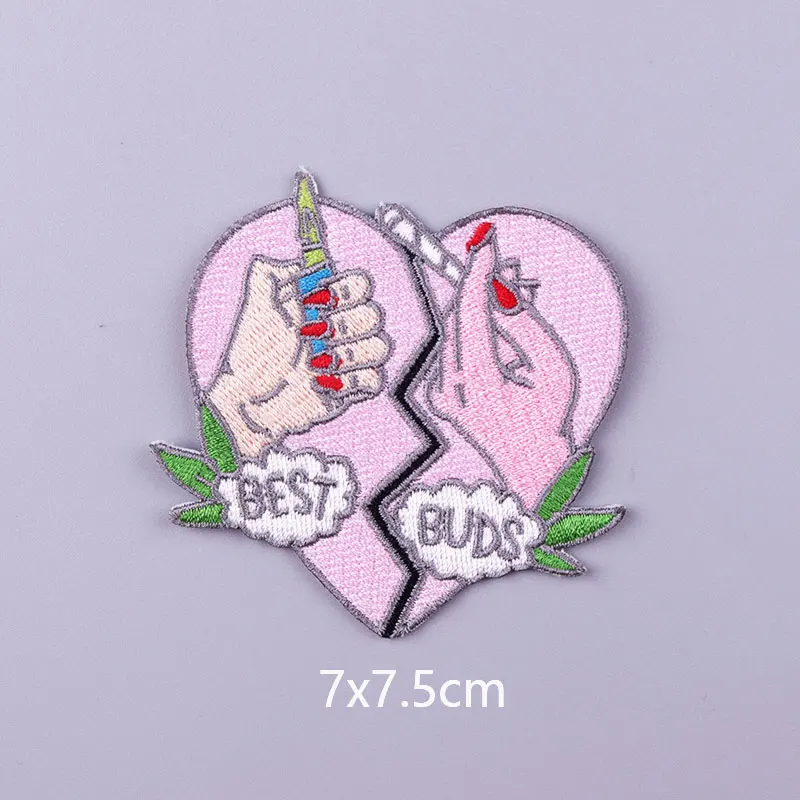 Нашивки с вышивкой в виде кошки нашивки полоску на одежду футболку милые