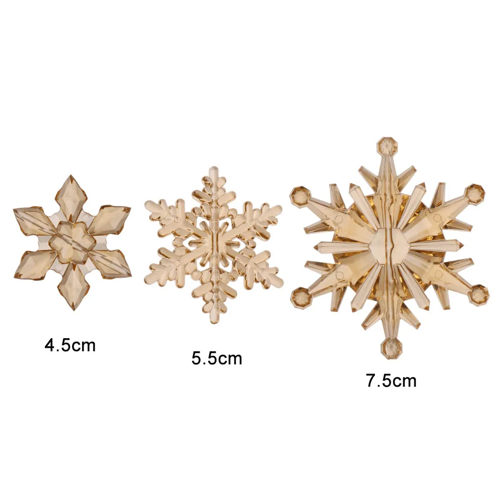 10 шт. новые рождественские очаровательные прозрачные акриловые кристаллы стразы