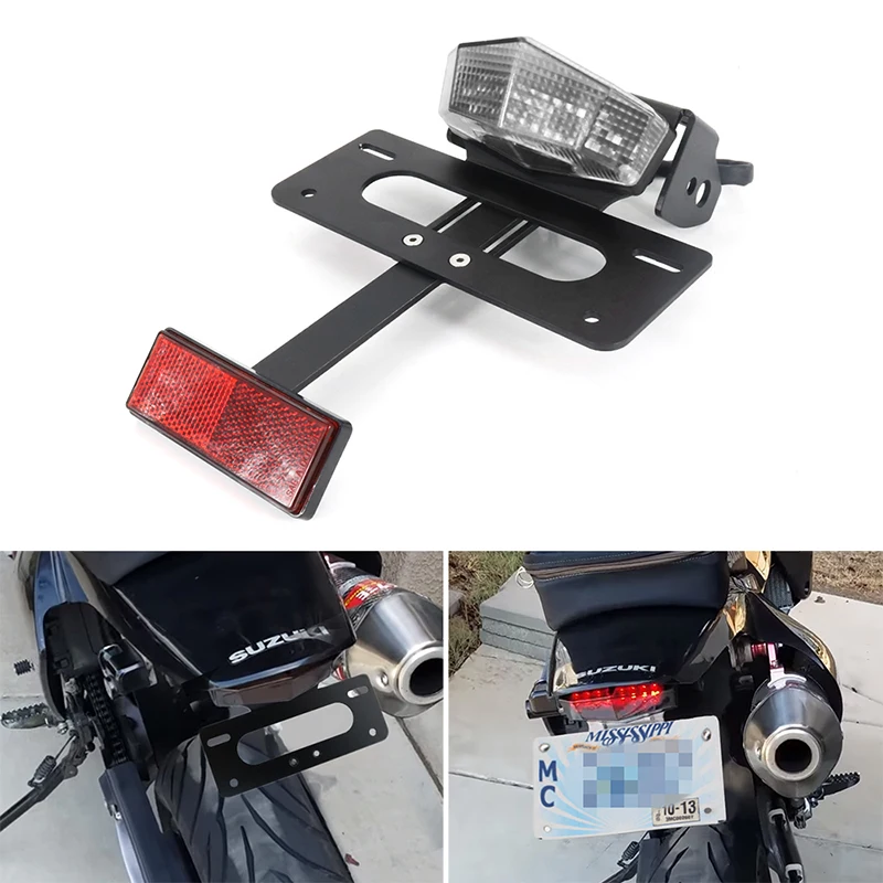Подходит для Suzuki DRZ400SM DR-Z400SM 2005-2021 DRZ400S держатель номерного знака Кронштейн