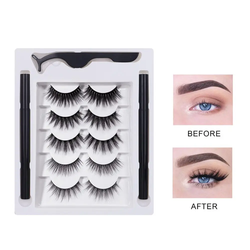 

Магнит для глаз Mix 5 пар магнит для макияжа ресницы магнитные накладные ресницы Liqiud подводка для глаз красивый комплект накладные ресницы ко...