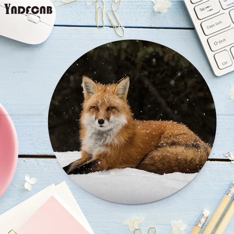 

YNDFCNB Custom Skin Cute Fox Animal Soft Rubber Professional Gaming Mouse Pad gaming Mousepad Rug For PC Laptop Notebook
