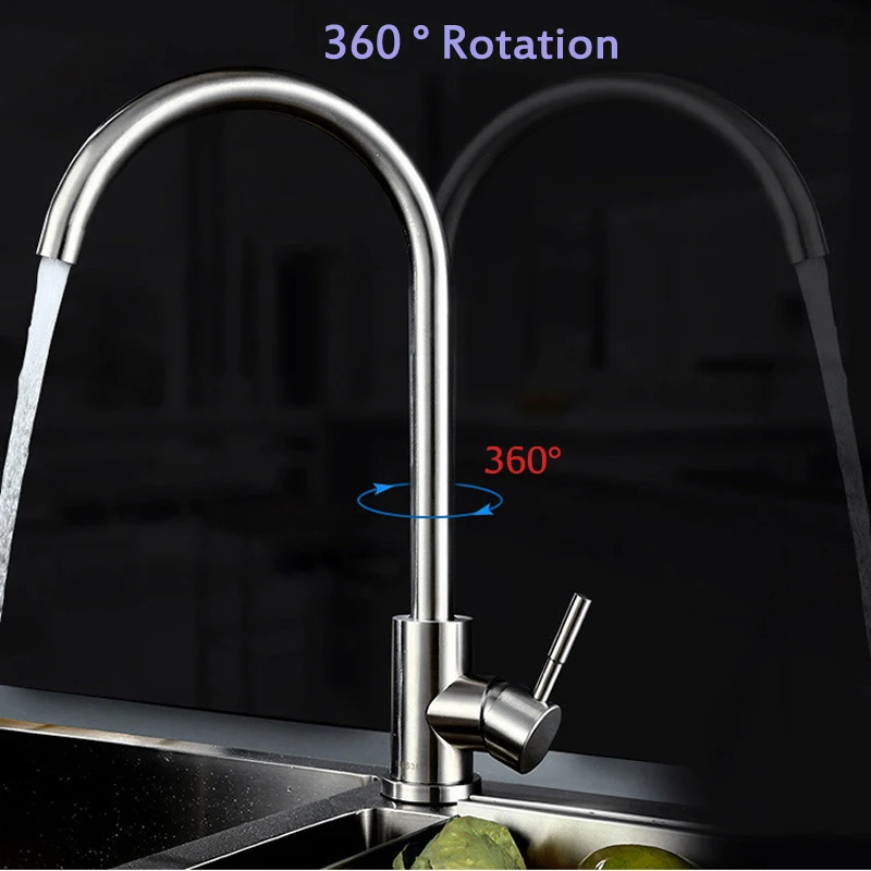 Смесители для кухни и ванной комнаты смеситель из нержавеющей стали с одной