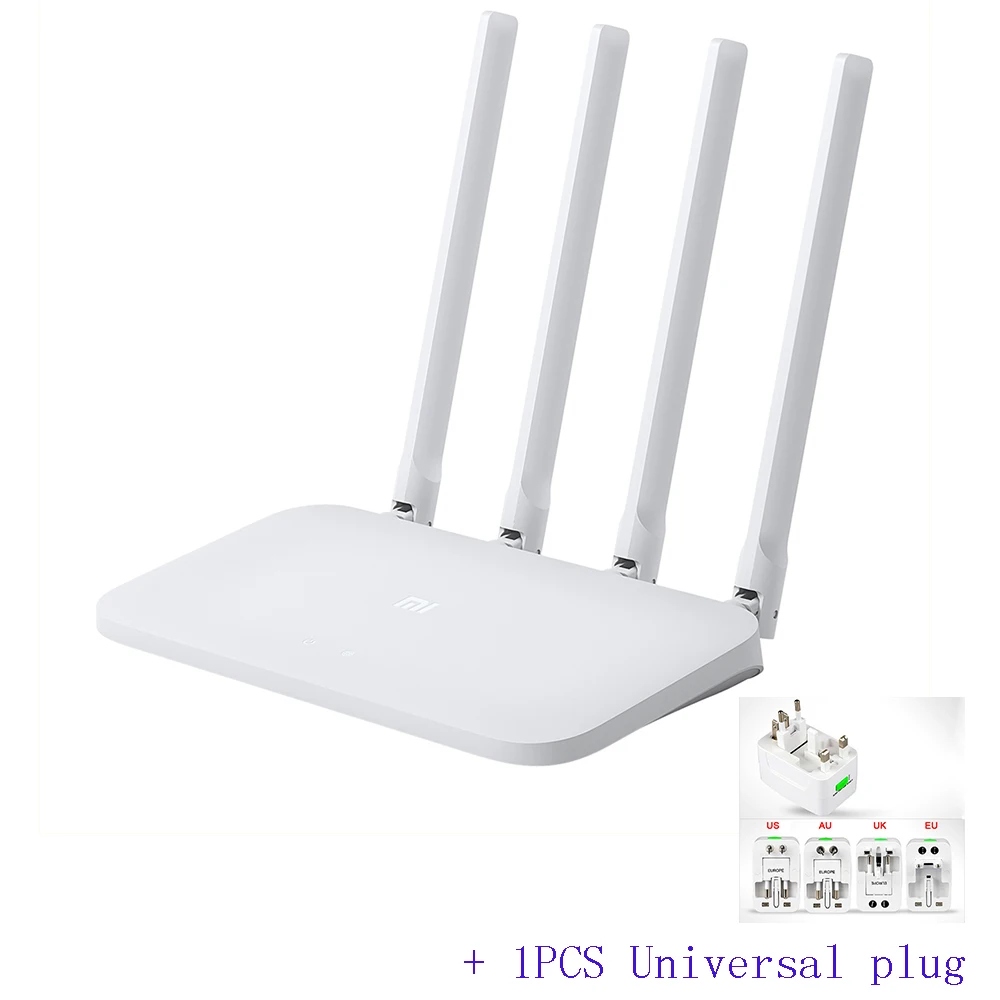 4c Universal plug Xiaomi mi Wifi роутер 4C высокоскоростной Wifi через стену King Home интеллектуальный анти-mi te сеть 100 Мега волоконно-оптический маршрутизатор - Цвет: 4c Universal plug