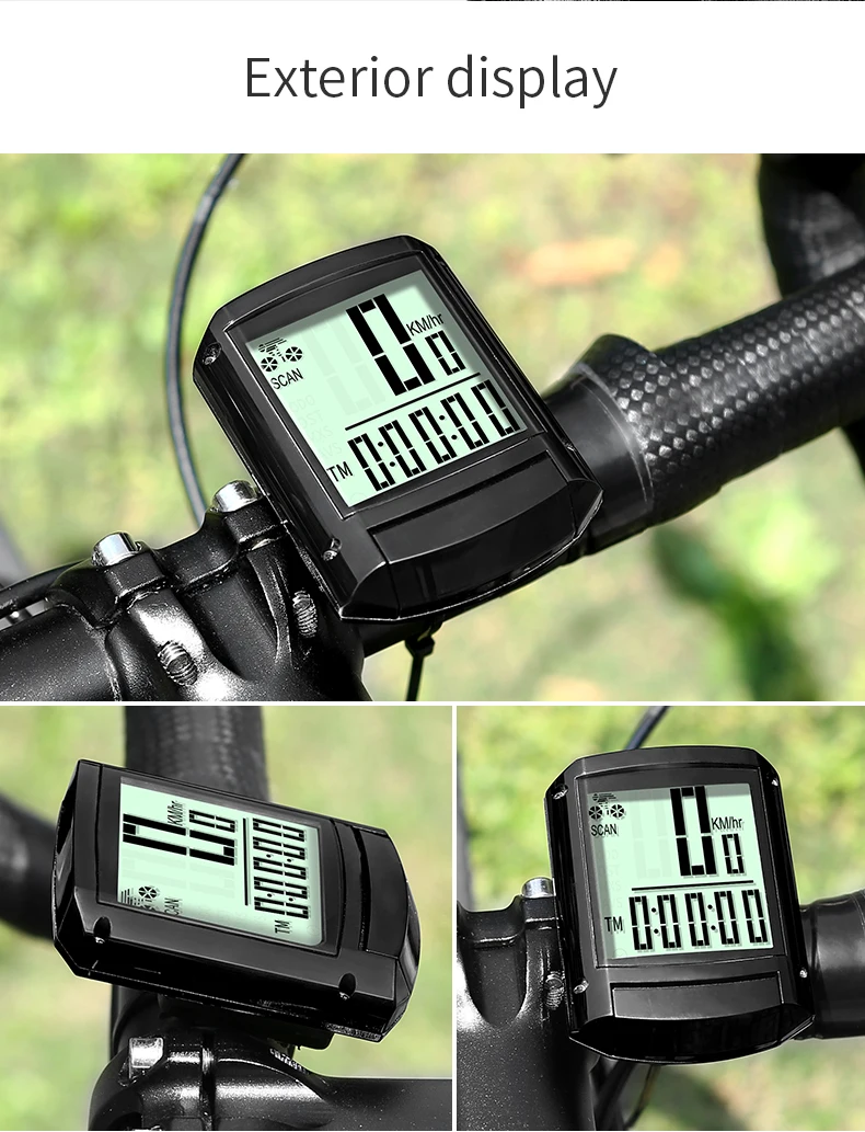 INBIKE 2,8 дюймов велосипед беспроводной компьютер непромокаемый Многофункциональный езда велосипедный одометр велосипедный Спидометр подсветка секундомера