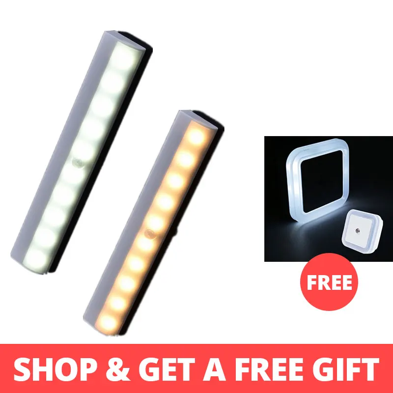 Купите 1 и получите бесплатную настенную лампу ночники Светильники для шкафа