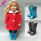 Комплект одежды для куклы 18 дюймов, куртка и штаны для кукол, американский стиль, пальто и штаны 18 дюймов