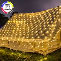 coversage christmas curtain outdoor led string fairy decorative xmas wedding curtain lights 2x3m 4x6m garlands led net lights