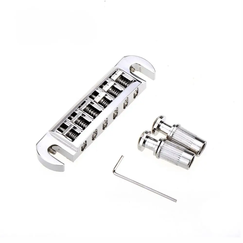 musiclily pro 525mm zopf stil tune o matic umlaufende einstellbare brücke für les paul stil elektrische gitarre nickel free global shippin