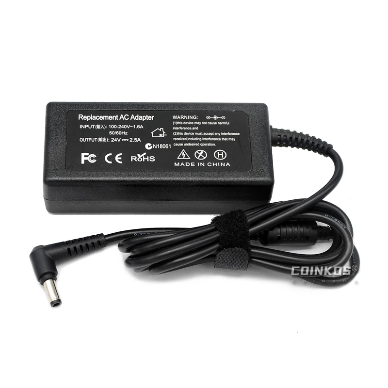 

Зарядное устройство с адаптером переменного тока 24 В, 2 А, 450 мА, а для принтера для этикеток Dymo Labelwriter Turbo, подходит для блока питания 24 В, а