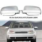 Пара крышка зеркала заднего вида Пластик серебро всепогодный в наличии для Golf Jetta MK4 1999-2005 3B0857537B