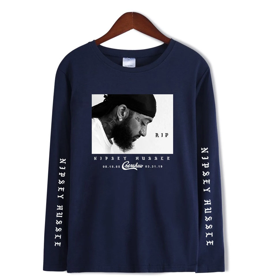Nipsey hussle футболки женские и мужские крутые футболки Новая модная повседневная футболка с длинным рукавом Топы для весны XXS-4XL плюс размер