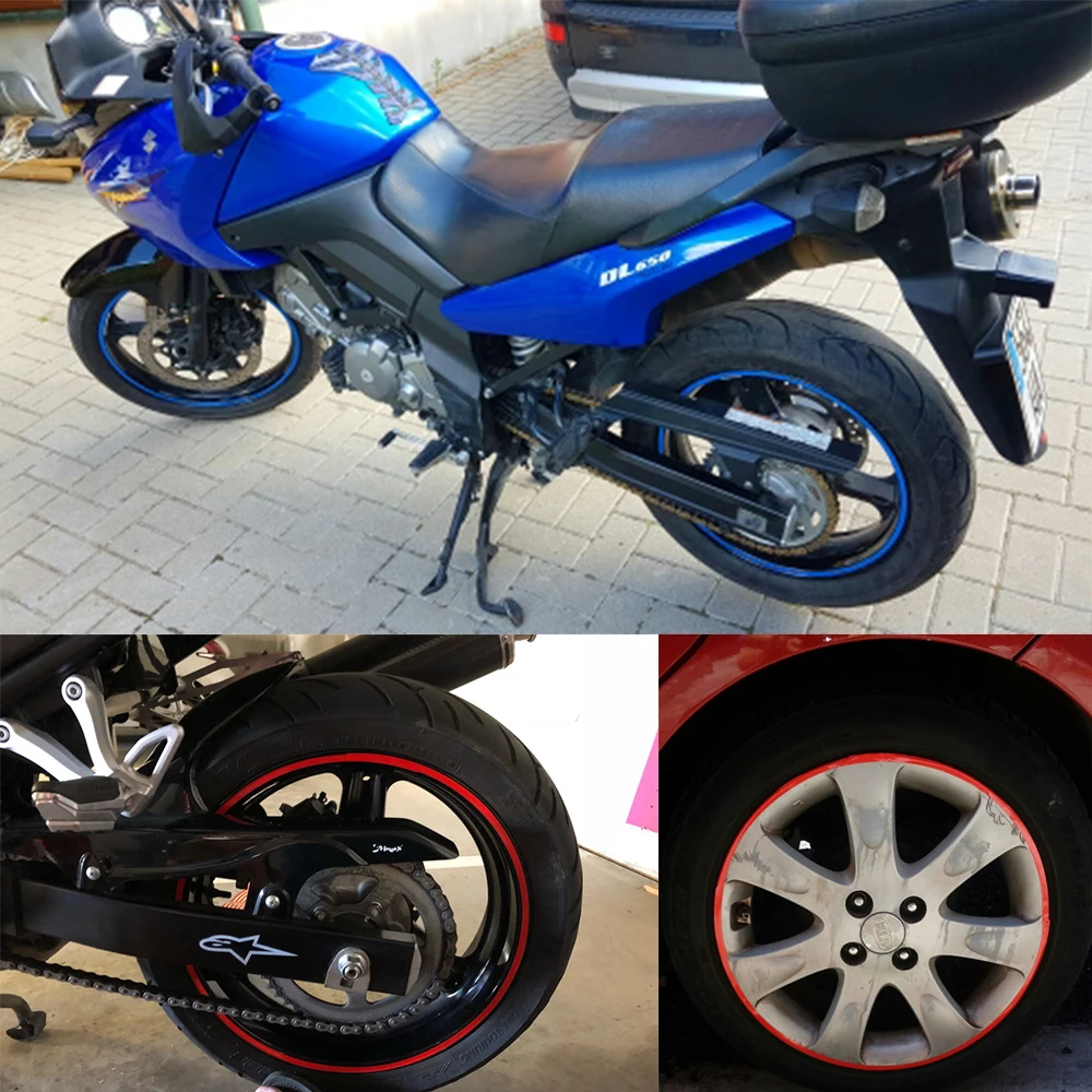 Мотоцикл Стиль Ступица колеса шины Светоотражающая наклейка на машину