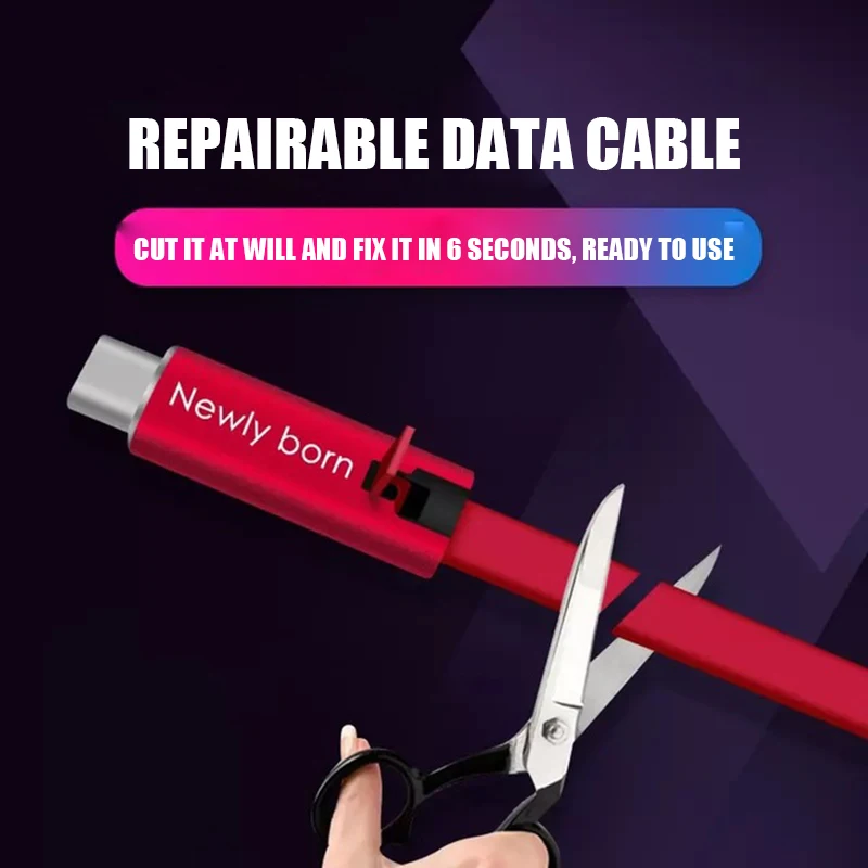 

Repairable regenerative USB cable for Apple Android micro type c fast charging cable for iphone huawei samsung xiaomi redmi