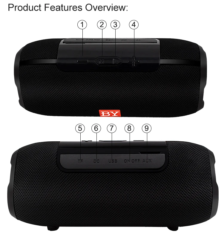 Колонка bluetooth колонка портативная блютуз колонка с fm-радио Колонка беспроводной громкий динамик 10 Вт стерео бас Музыка объемный soundbar