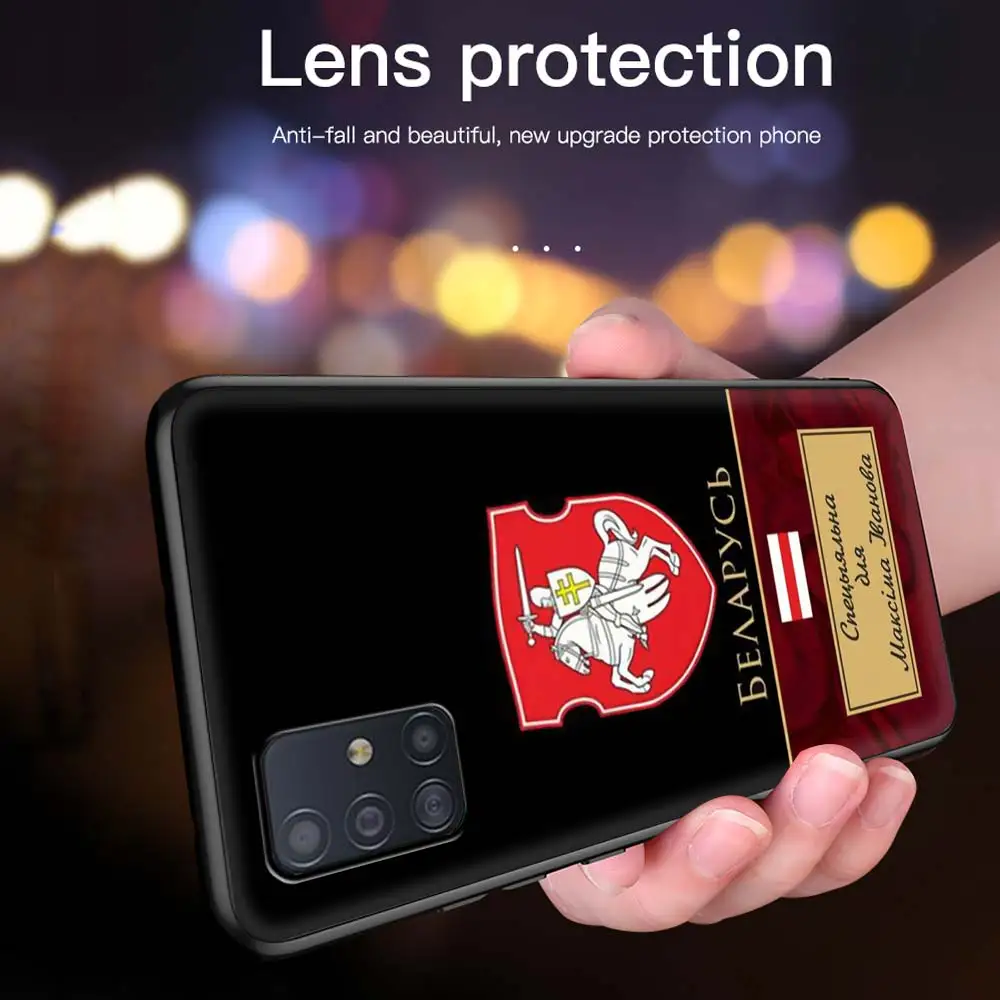 

Belarus Flag Case For Samsung Galaxy A51 A71 A21s M31 A31 A41 A11 A12 A01 A91 M51 M30s M31s Black Soft Phone Coque