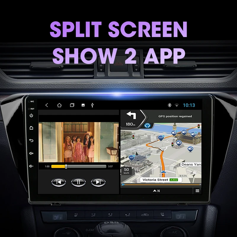 Автомагнитола VTOPEK T3L PLUS с Android 9 0 для Skoda Superb 3 2015 2019 мультимедийный
