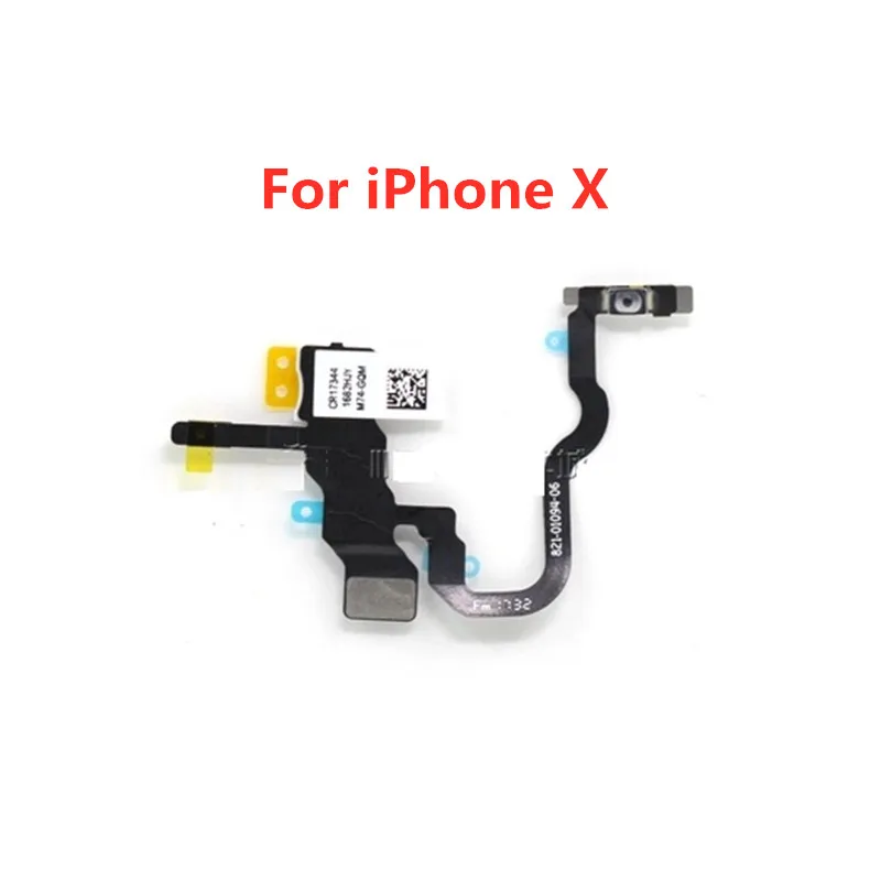 5 шт./лот гибкий кабель питания с металлом для iPhone 5S SE 6 6S 7 8 Plus X XS MAS XR кнопка