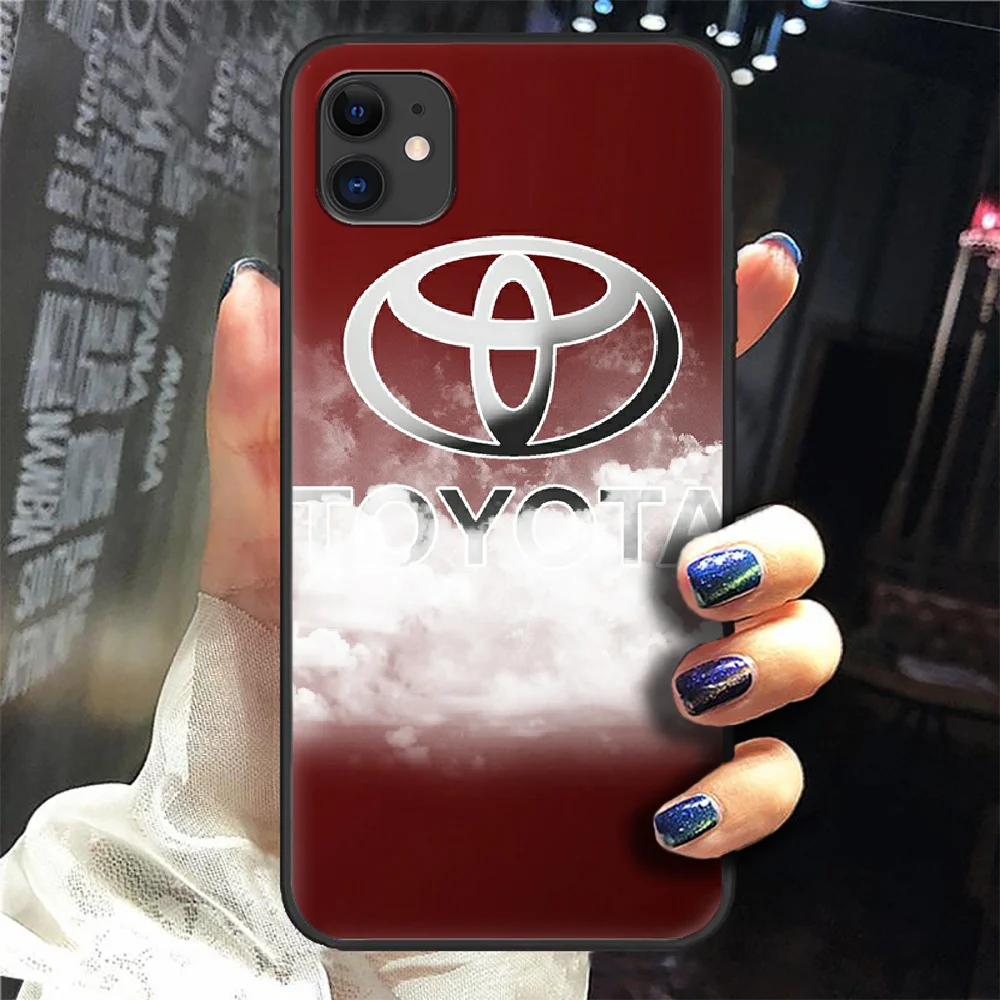 

car sport Toyota tro luxury logo Phone Case Cover Hull For iphone 5 5s se 2 6 6s 7 8 12 mini plus X XS XR 11 PRO MAX black cover