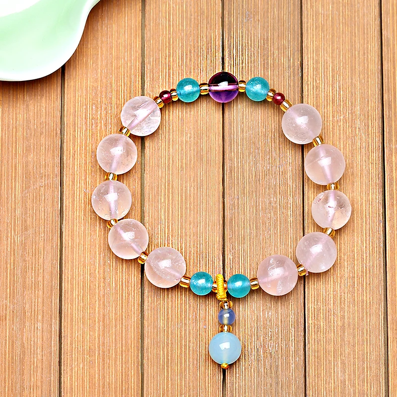 Лидер продаж женский браслет из натурального порошкового хрусталя Модный