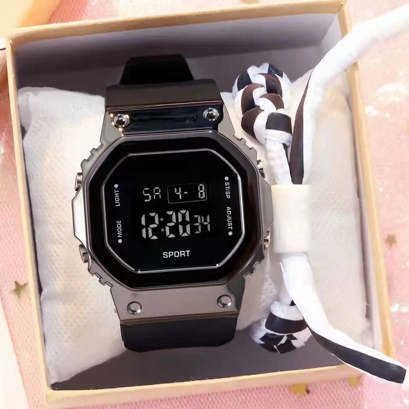 

New Fashion ins Digital Watch Square Women Men Watches Sports Electronic Wrist Watch Reloj Mujer Clock Dropshipping