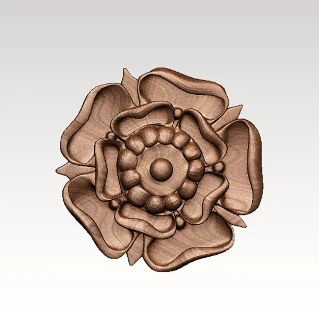 Новая модель 3D цветов розы для ЧПУ или принтеров в формате STL украшение мебели