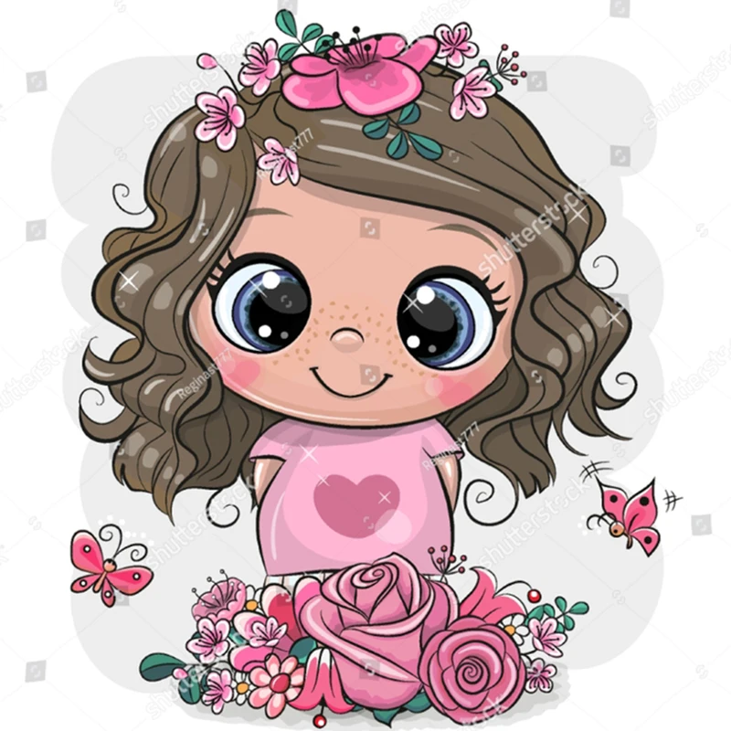 Новинка 2020 металлические штампы сделай сам с милой девушкой мультяшный персонаж