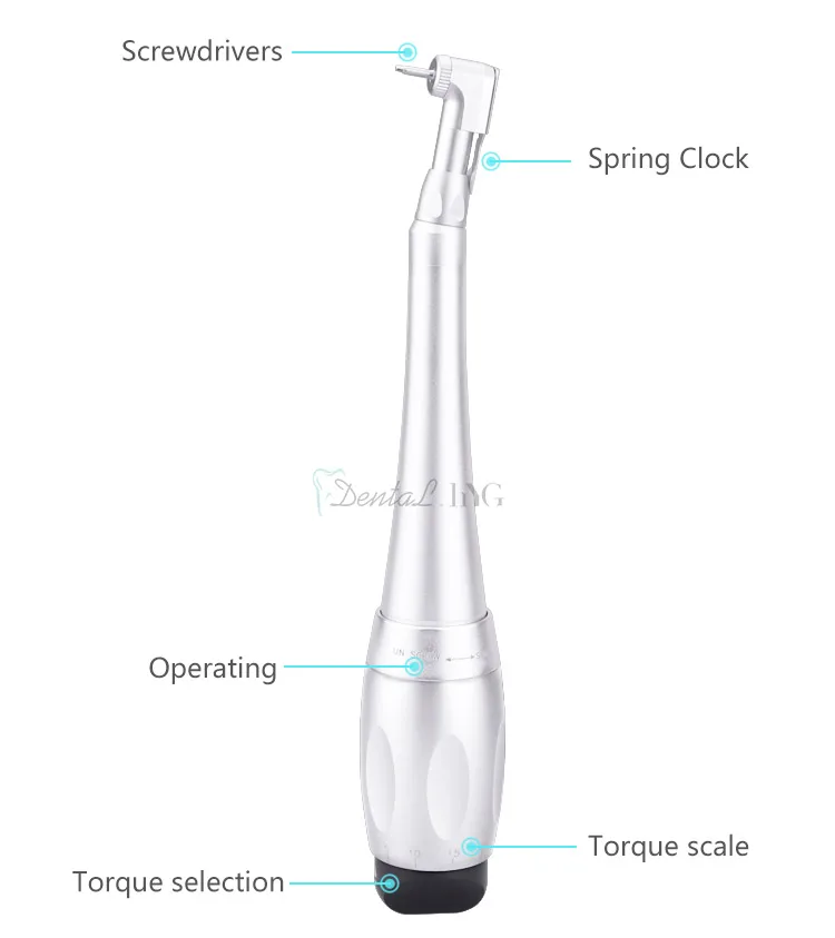 

Dentist Tools Torque Wrench Handpiece Ratchet Dental Implant Latch Head Handpiece For Dental Clinic 3 Colors
