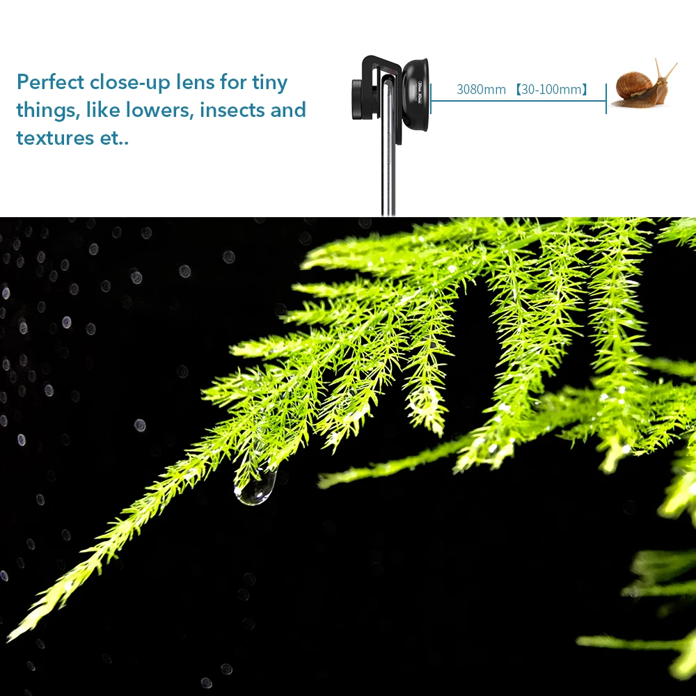 Объектив для телефона 30-80 мм оптический макрообъектив IPhone 7 8 Xs Max Huawei Xiaomi всех