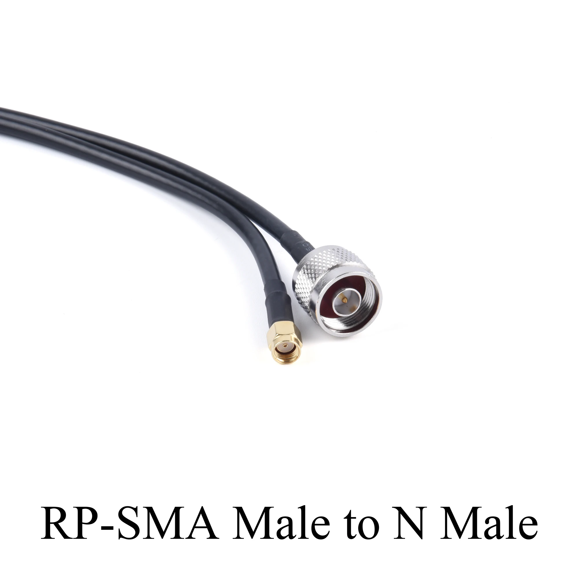 10-20M RG58/50-3 RF Coaxial Cable SMA/RP-SMA Male to N Male Extension Wire For 4G LTE Cellular Amplifier Signal Booster Antenna